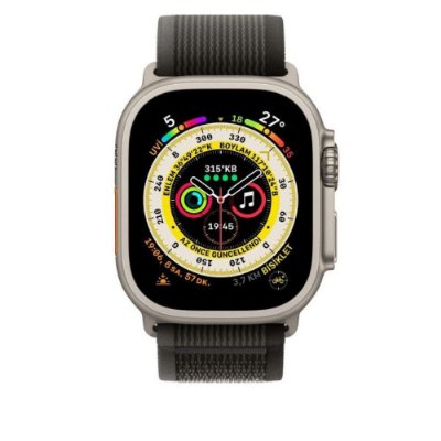 Apple Watch 49Mm Siyah/Gri Trail Loop - S/M - OUTLET