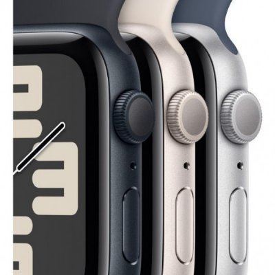 Apple Watch SE 2 2023 GPS 40mm Gece Yarısı Alüminyum Kasa ve Spor Kordon Akıllı Saat Teşhir
