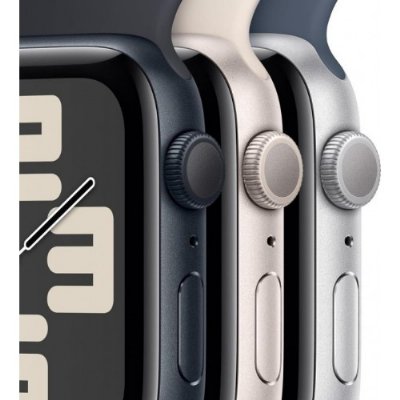 Apple Watch SE 2 2023 GPS 40mm Gece Yarısı Alüminyum Kasa ve Spor Kordon Akıllı Saat-TEŞHİR
