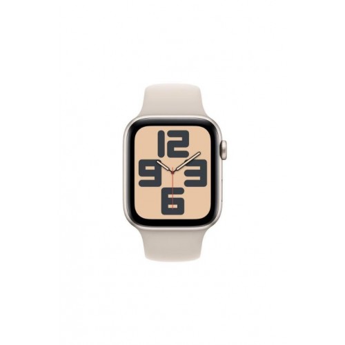 Apple Watch SE 2 2023 GPS 44mm Yıldız Işığı Alüminyum Kasa ve Spor Kordon Akıllı Saat Teşhir