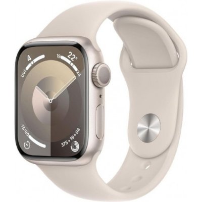 Apple Watch Series 9 GPS 41mm Yıldız Işığı Alüminyum Kasa ve Yıldız Işığı Spor Kordon Akıllı Saat - Outlet