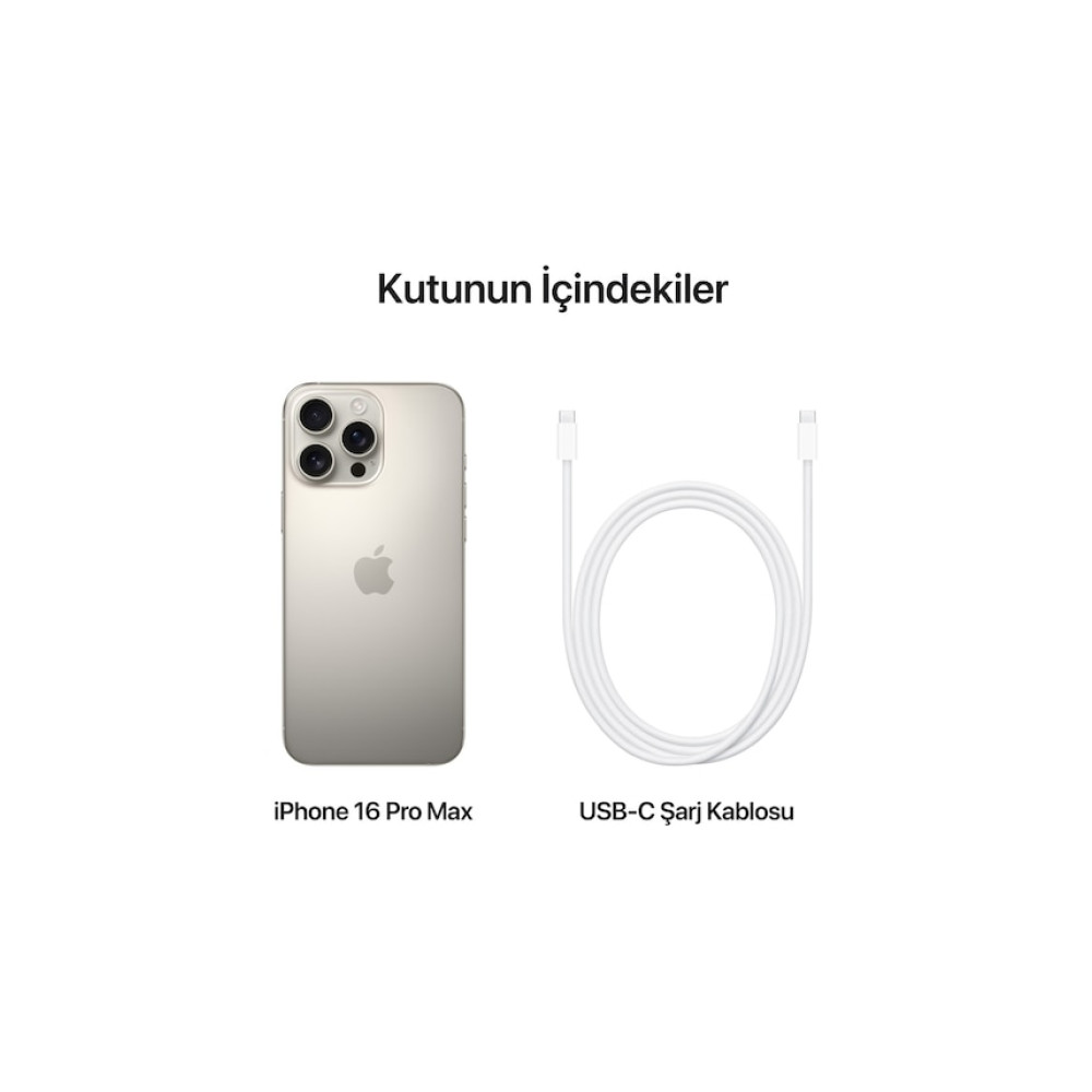 iPhone 16 Pro Max 1 TB Natürel Titanyum (Apple Türkiye Garantili)