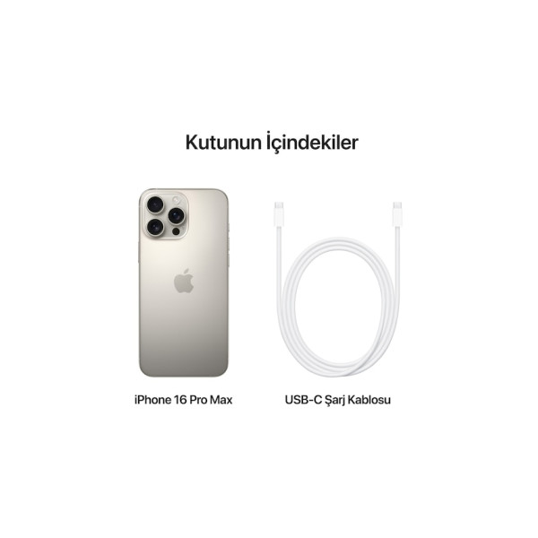 iPhone 16 Pro Max 1 TB Natürel Titanyum (Apple Türkiye Garantili)