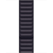 Apple Watch 45 mm Gece Yarısı Baklalı Model Deri Kayış - M/L