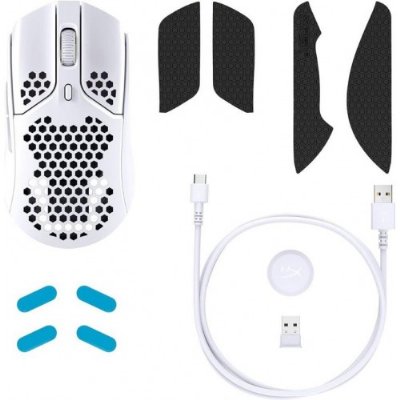 HyperX Haste Beyaz Şarjlı Optik Kablolu/Kablosuz Oyuncu Mouse Teşhir