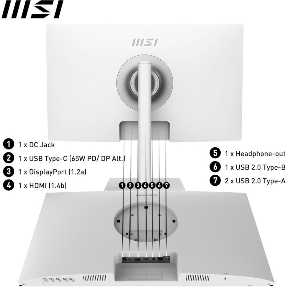 MSI Modern MD272XPW 27" 1 ms Full HD Pivot IPS 100 Hz Monitör Teşhir