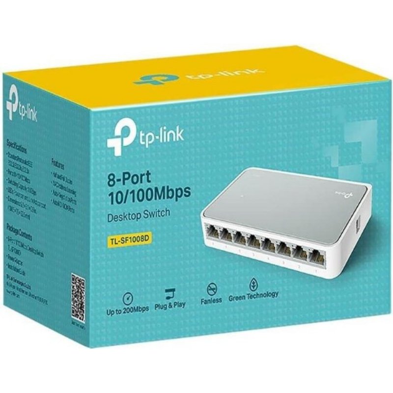 2Direct LogiLink Fast Ethernet masaüstü switch 8-Port Switch Fast 8 x RJ45 10/100