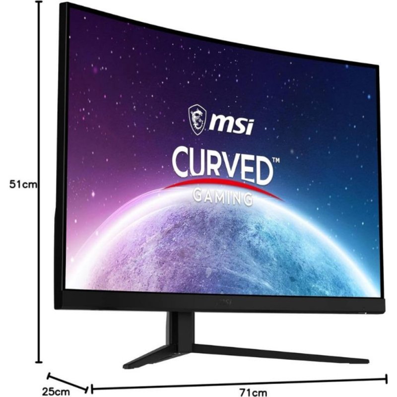 MSI G32C4X 31.5" 1 ms Full HD Curved 250 Hz Oyuncu Monitörü Outlet