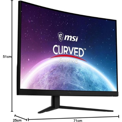 MSI G32C4X 31.5" 1 ms Full HD Curved 250 Hz Oyuncu Monitörü Outlet