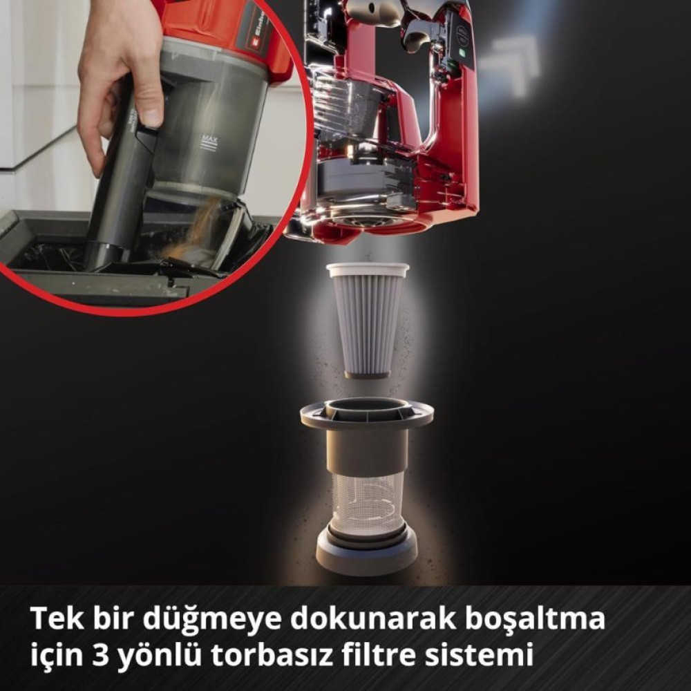 Einhell TE-SV 18 Li Akülü Şarjlı Dikey Süpürge Teşhir