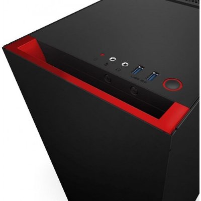 Nzxt CA-S340MB-GR Siyah/Red Mid Tower Kasa Teşhir