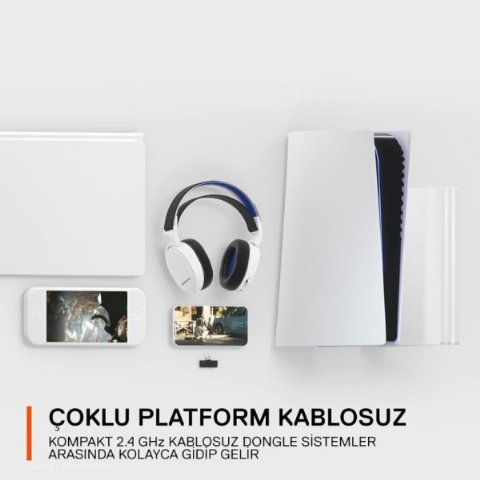 SteelSeries Arctis 7P Plus Wireless Mikrofonlu Kulak Üstü Oyuncu Kulaklığı Teşhir