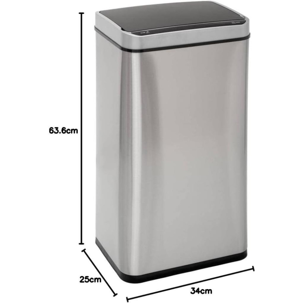5five Çöp Kovaları Simply Smart Sensörlü 40 L Inox Outlet