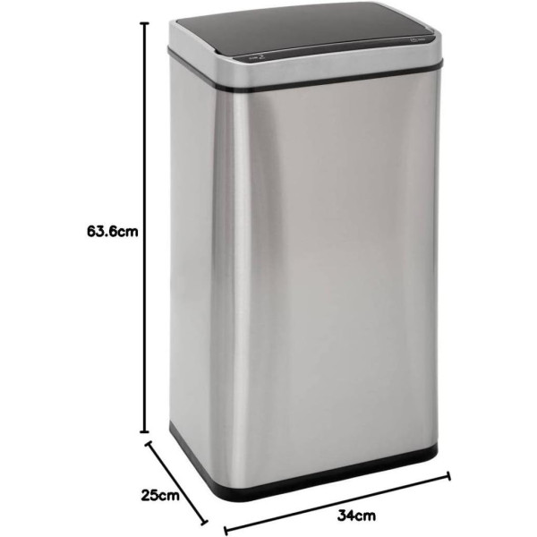 5five Çöp Kovaları Simply Smart Sensörlü 40 L Inox Outlet