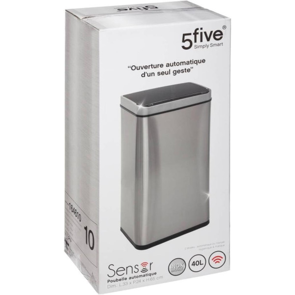 5five Çöp Kovaları Simply Smart Sensörlü 40 L Inox Outlet
