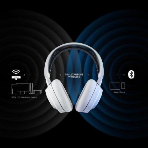 SteelSeries Arctis Nova 7X Beyaz Kablolu/Kablosuz Kulak Üstü Oyuncu Kulaklığı Teşhir