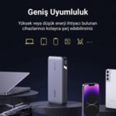 Ugreen PD QC Led Göstergeli Taşınabilir Hızlı Şarj 145W 25.000mAh Powerbank - Outlet