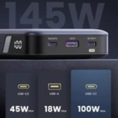 Ugreen PD QC Led Göstergeli Taşınabilir Hızlı Şarj 145W 25.000mAh Powerbank - Outlet