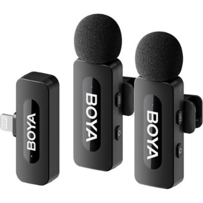Boya BY-V2 İkili Kablosuz Lightning Yaka Mikrofonu Teşhir