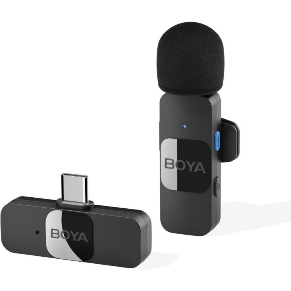 Boya BY-V10 Ultra Kompakt Kablosuz Type-C Yaka Mikrofonu - Outlet