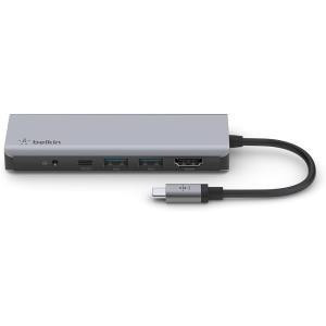 7'si 1 Arada Çok Bağlantı Noktalı USB C Hub (4k Hdmı, Usb-C, 2 x USB A, 3,5 mm Ses, Sd 3.0 Yuvası Için Micro-Sd 3.0 Ile)), AVC009BTSGY Teşhir