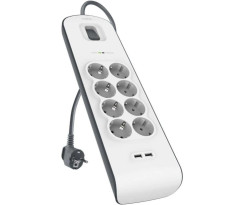 Belkin BSV804VF2M 900 Joule 2 USB'li 8'li 2 m...
