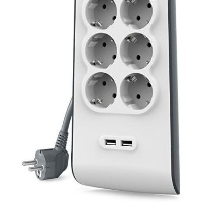 Belkin BSV804VF2M 900 Joule 2 USB'li 8'li 2 m Akım Korumalı Priz Teşhir