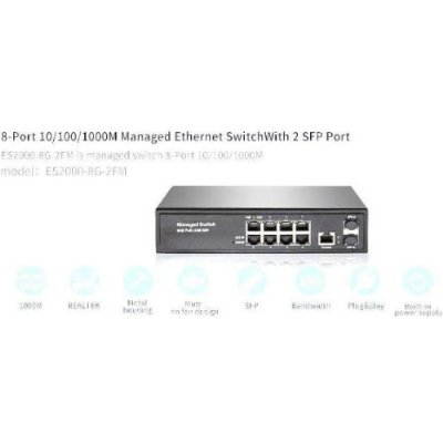 8 PORT FULL GIGABIT MANAGED SWITCH+2SFP SLOTS