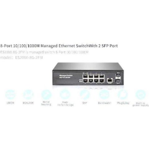 8 Port Full Gıgabıt Managed Swıtch+2sfp Slots - Outlet