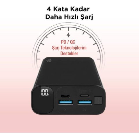 Mojue PB06 20000 mAh Hızlı Şarj Powerbank - Outlet