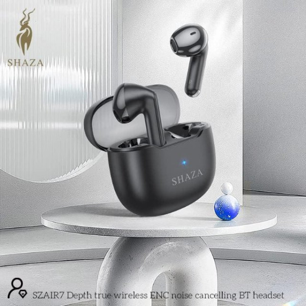 Shaza Air 7 TWS Kulak İçi Bluetooth Kulaklık Siyah