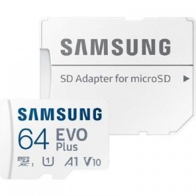 Samsung Evo Plus MB-MC64KA/TR Class 10 UHS-I U1 A2 V10 64 GB Micro SD Kart Kutusuz