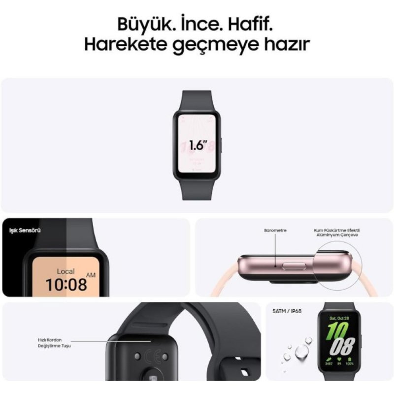 Samsung Galaxy Fit 3 Gri Akıllı Bileklik - Outlet