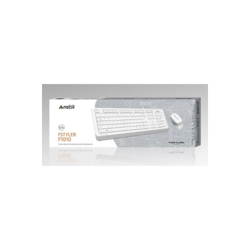 A4 Tech F1010 Beyaz Kablolu Klavye Mouse Seti Outlet