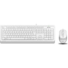 A4 Tech F1010 Beyaz Kablolu Klavye Mouse Seti Teşhir