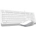 A4 Tech F1010 Beyaz Kablolu Klavye Mouse Seti Teşhir