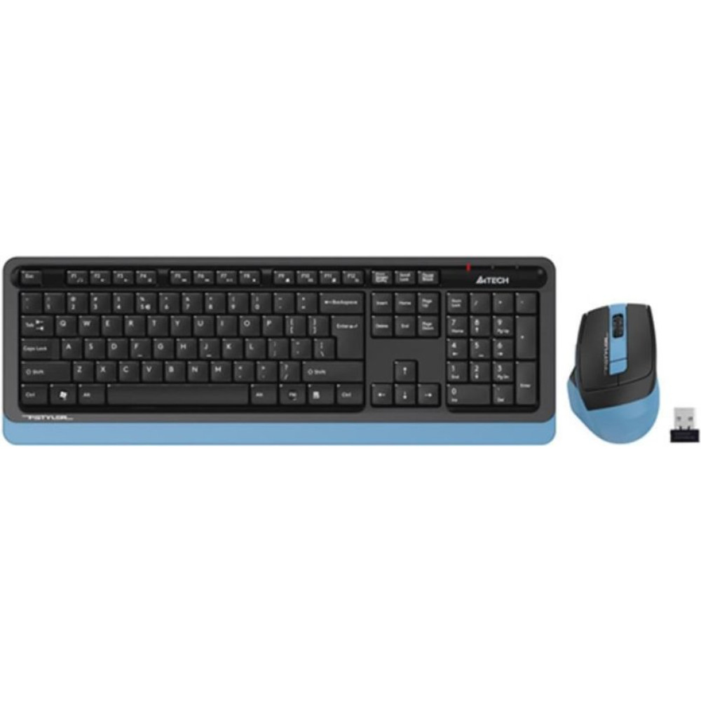 A4 Tech FG1035 Mavi Kablosuz Klavye Mouse Seti Outlet