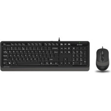 A4 Tech F1010 Siyah-Gri Kablolu Klavye Mouse Seti