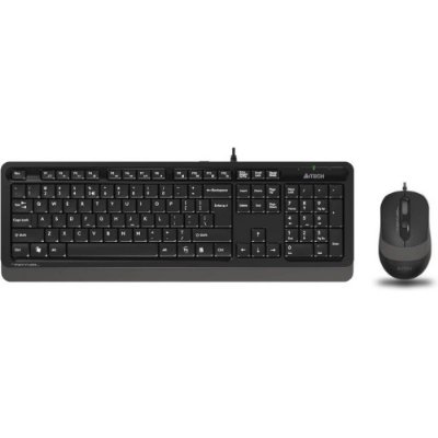 A4 Tech F1010 Siyah-Gri Kablolu Klavye Mouse Seti
