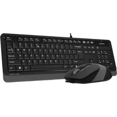A4 Tech F1010 Siyah-Gri Kablolu Klavye Mouse Seti