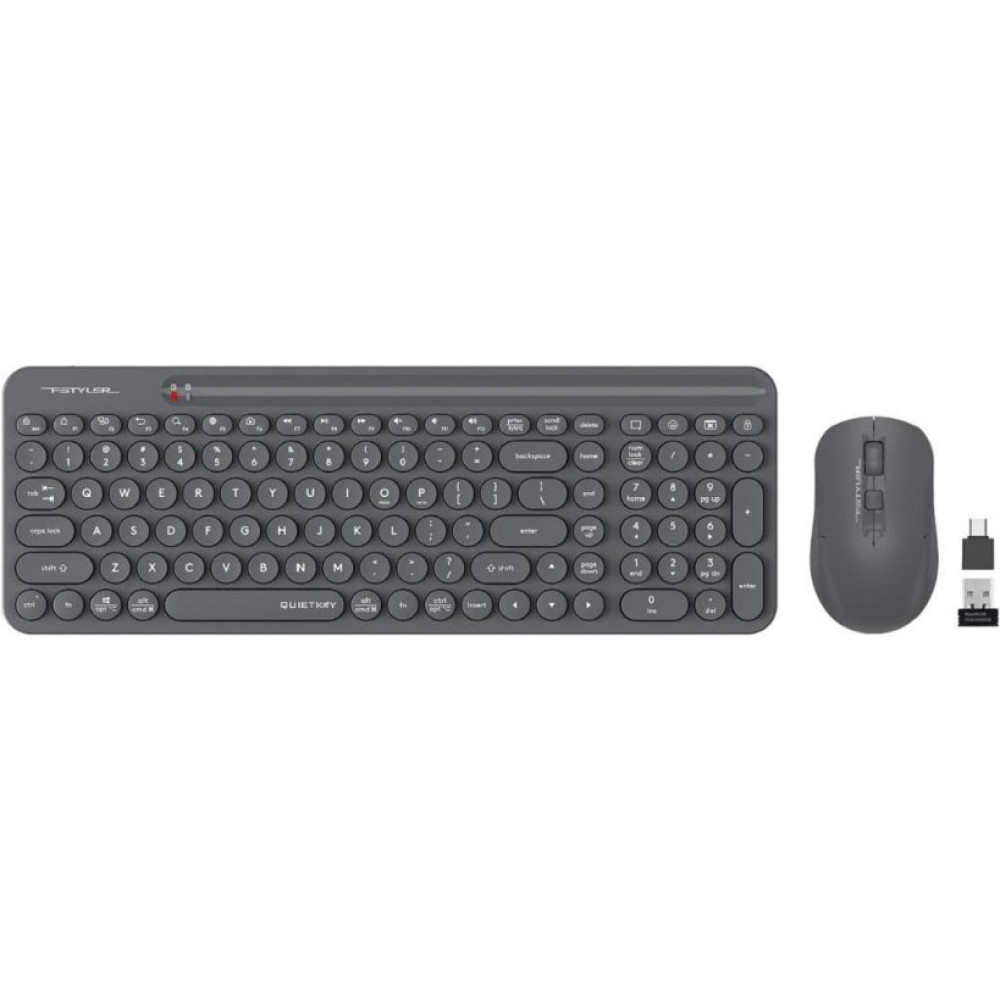 A4 TECH FG3300 Air2 2.4Ghz Kablosuz Q Türkçe FN-Multimedya Klavye + 2000Dpi Optik Mouse SET (Sessiz Ultra İnce Emoji Tuşlu ve Uyku Engelle Modlu) Teşhir