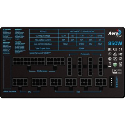 Aerocool P7 AE-P7P850 850 W Power Supply Teşhir
