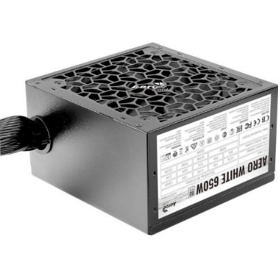 Aerocool Aero White AE-AEROW650 650 W Power Supply Outlet