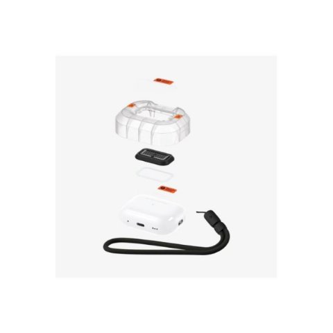 Spigen AirPods Pro / Pro (2. nesil) Koruma Kilidi Lock Fit M Carbon Outlet