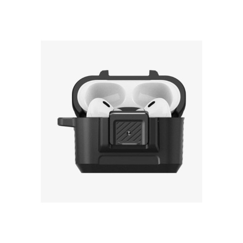 Spigen AirPods Pro (2.Nesil) Kılıf, Spigen Lock Fit Matte Black Outlet