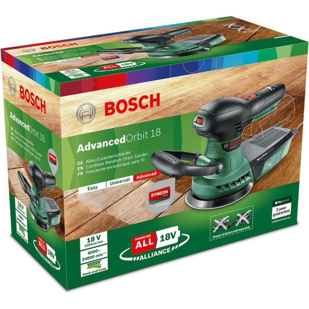 Bosch Advanced Orbit 18 Eksantrik Aküsüz Zımpara Makinesi Teşhir
