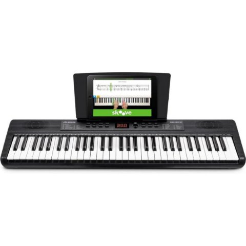 Alesis Melody 61 Başlangıç Seviyesi Piyano Klavye 61 Tuş, Hoparlör, Tablet/Nota Standı, 300 Ses ve Müzik Dersleri ile Birlikte