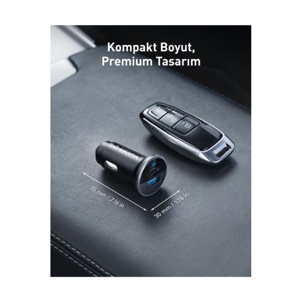 Anker 323 A2735 52.5 W Hızlı Araç Şarj Aleti Anker 323 A2735 52.5 W Hızlı Araç Şarj Aleti