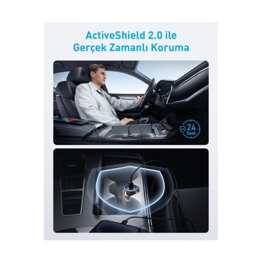 Anker 323 A2735 52.5 W Hızlı Araç Şarj Aleti Anker 323 A2735 52.5 W Hızlı Araç Şarj Aleti