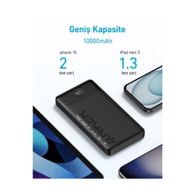 Anker 324 A1237 10000 mAh Hızlı Şarj Powerbank Teşhir